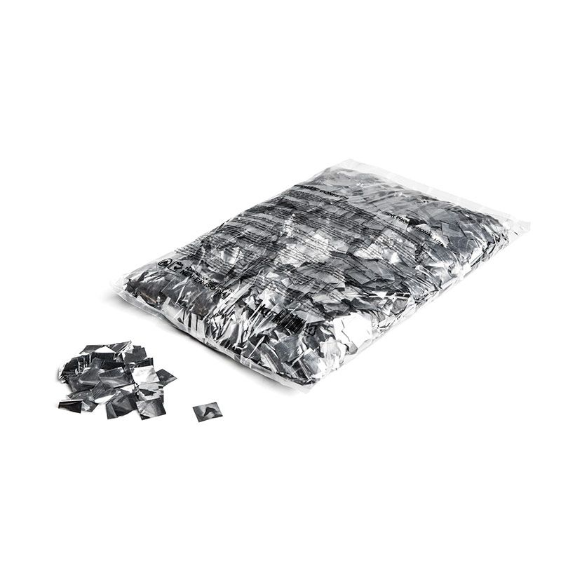Sølv Metallic Konfetti 17x17mm, 1kg