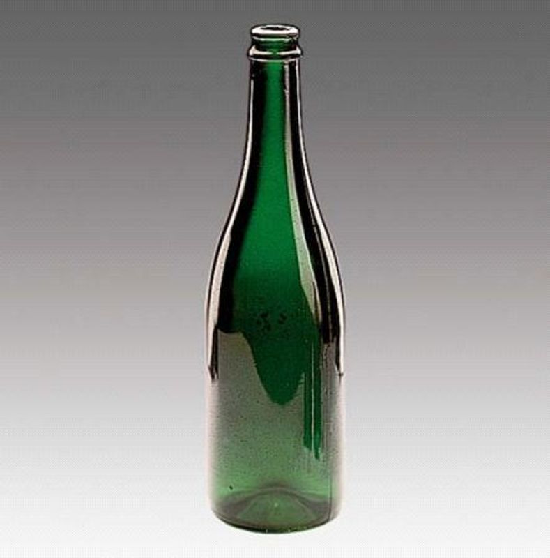 Champagneflaske knusbar, grønn